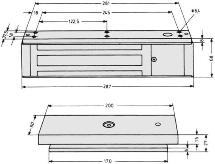 Assa Abloy effeff 828-44 Surface Adhesive Magnet