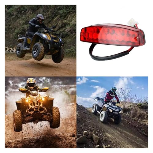 Feu stop rouge 12V de remplacement pour accessoires stop indicateurs quad