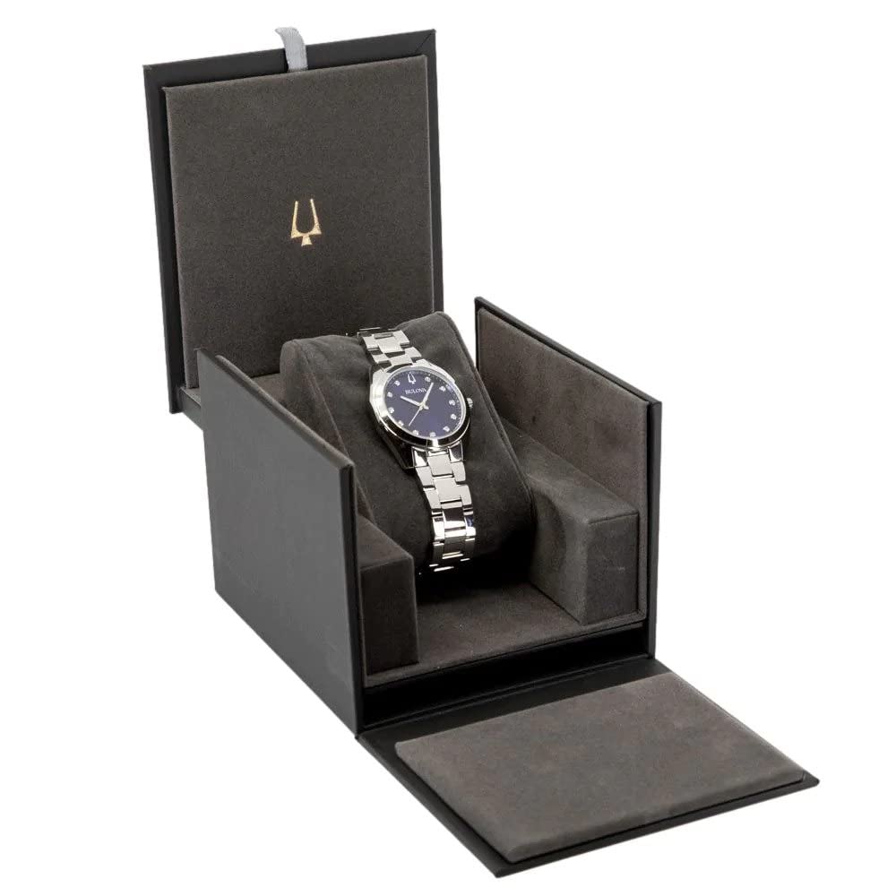Bulova Orologio Analogico Automatico Donna con Cinturino in Acciaio Inossidabile 96P229
