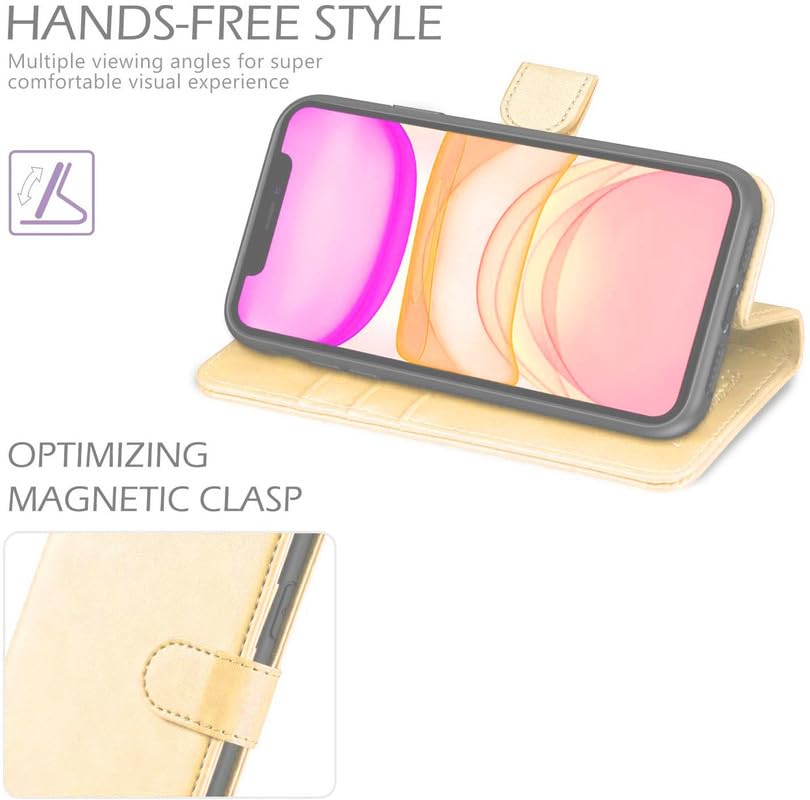 Image of Perkie Vintage Series, Faux Leather Wallet Flip Case Kick Stand Magnetic Closure Flip Cover for Motorola Moto G54 5G (Nude Pink)