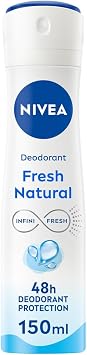NIVEA Déodorant Aérosol Fresh Natural 0% Sels d'Aluminium
