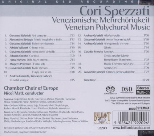 Vista 2 de Cori Spezzati Musique Polychorale