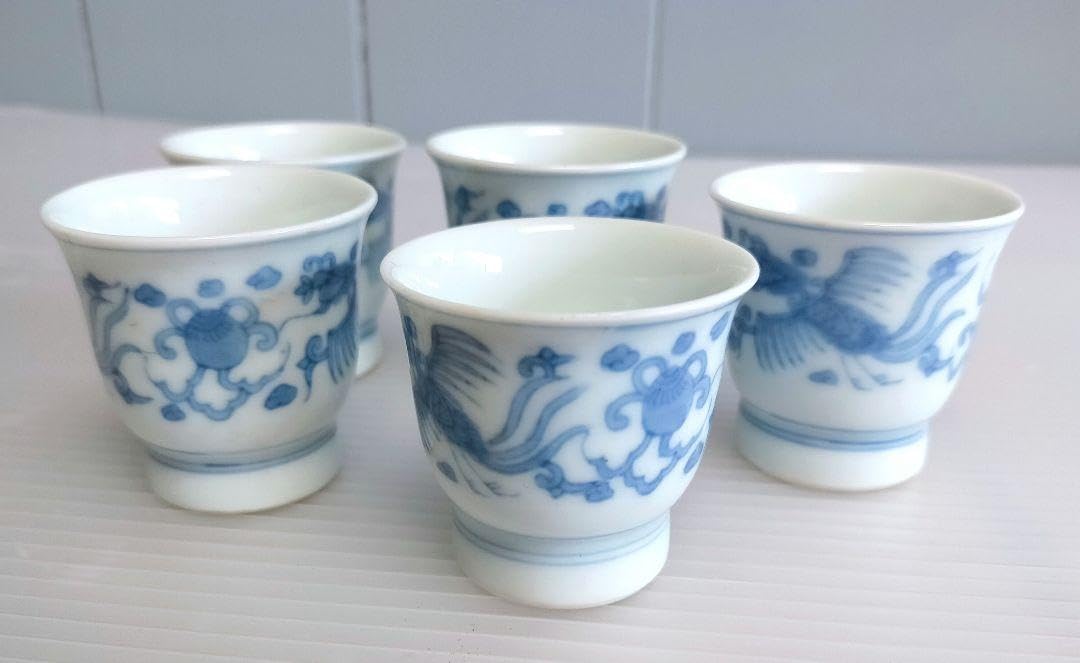 Amazon | 旧家 煎茶 染付龍 古伊万里 京焼 有田焼 伊万里焼 龍