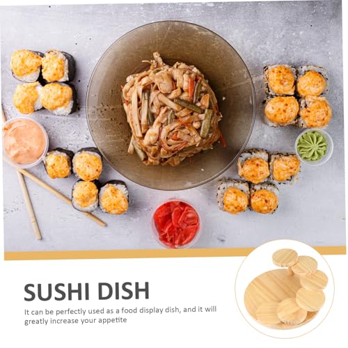Plato rotatorio creativo para sushi con diseño escalonado miniatura 3
