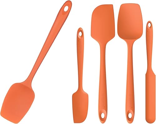 U-Taste Espátula de cuchara flexible resistente al calor de 600 F para cocinar y hornear, y espátulas de silicona flexibles y resistentes mejoradas