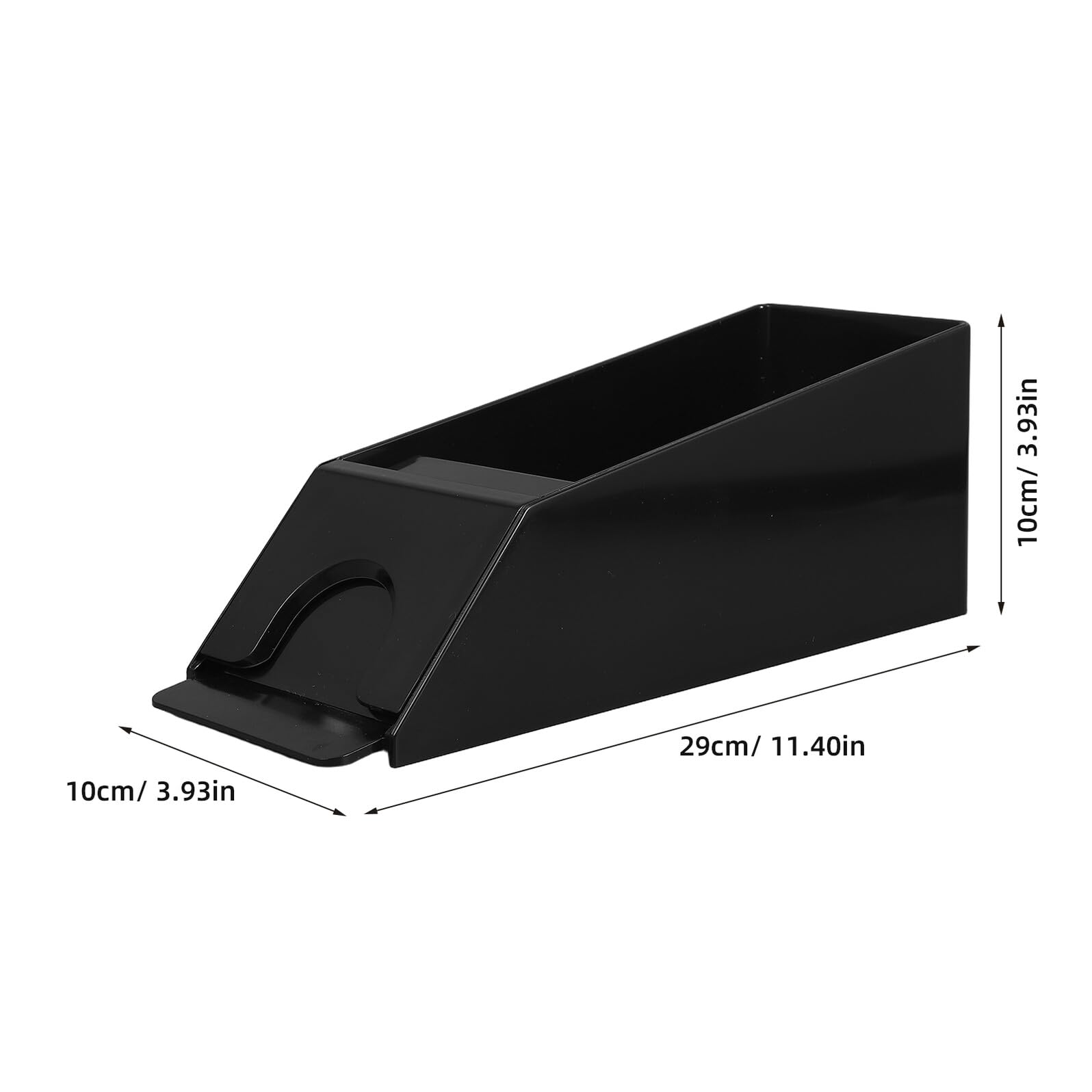 ifundom Distributeur de Cartes Acrylique Noir 1 Pièce, Bords Arrondis