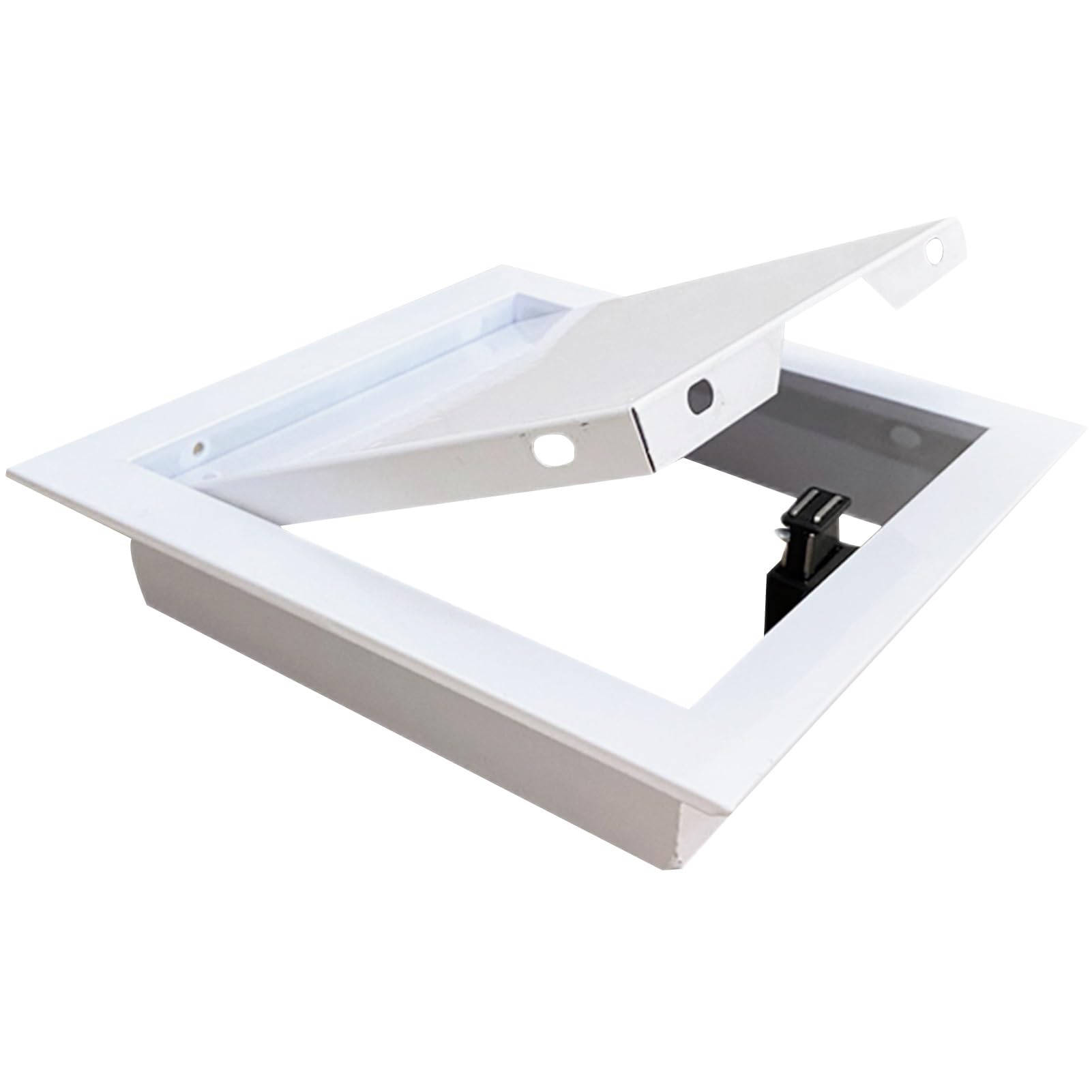 Access Panel with Door, 26×26in/32×32in Metal Inspection Hatch for Drywall Wall Ceiling Electrical and Plumbing Service Hole Cover White(24x24in/61x61cm)