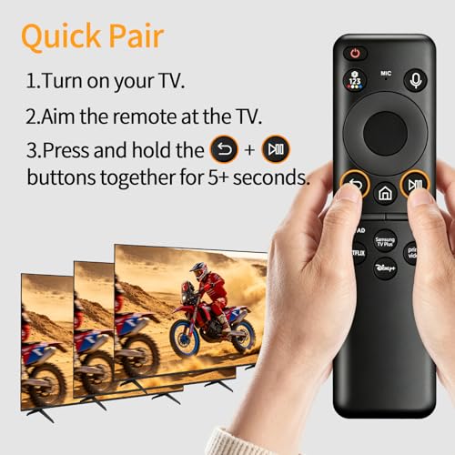 BN59-01432A Solar Frame TV Remote Control Replacement for Samsung Smart TV with Voice & Rechargeable Solar Cell by SYNCYANS - Used condition - Image 6