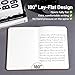 bibiage Lined Journal Notebook 2-Pack, Leather Hardcover Writing Journal for Men & Women, 160 Pages Each, 100 GSM Thick Paper, Notebook for Work & Daily Writing, A4 Large Size (Brown & Black)