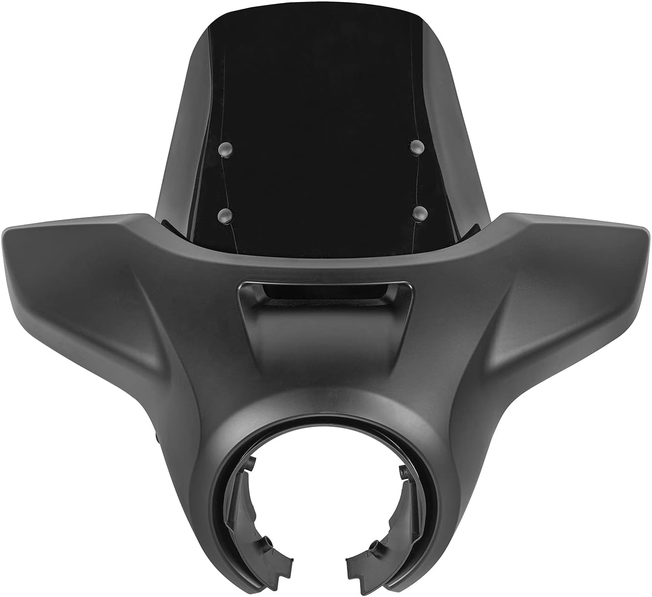 Motorcycle Windshield Headlight Cover for Rebel CMX 300 500 2017-2026 Windscreen Deflector (Matte Black+Dark Smoke)