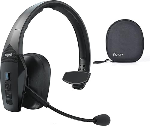 BlueParrott B550-XT (204165) Auriculares inalámbricos con cancelación de ruido (renovados) con funda protectora de transporte iSave con 24 horas de