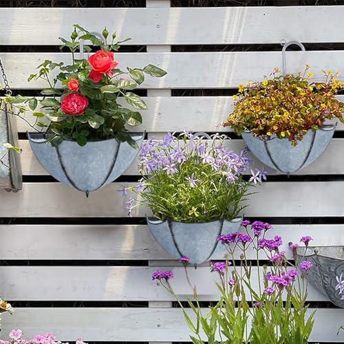 yosager-3-Pack-Galvanized-Metal-Umbrella-Wall-Planter-Hanging-Wall-Flower-Holder-Succulent-Hanger-Vase-Indoor-Outdoor-Rustic-for-Garden-Home-Wall-Decor yosager 3 Pack Galvanized Metal Umbrella Wall Planter Hanging Wall Flower Holder Succulent Hanger Vase Indoor Outdoor Rustic for Garden Home Wall Decor