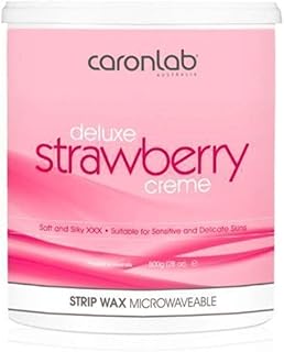 Caronlab Deluxe Strawberry CrÃ¨me Strip Wax Microwaveable 1 Count 800 g