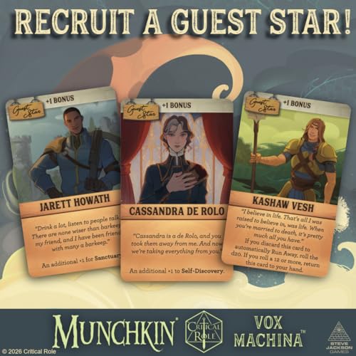 Munchkin Vox Machina juego de mesa estratégico físico miniatura 5