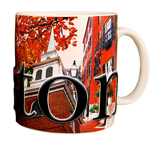 Taza Americaware Boston 18 oz de Cerámica Blanca miniatura 2
