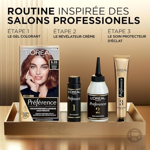 Coloration Permanente 5.25 Antigua Châtain Glacé Brillance Haute Intensité Préférence 'oreal Paris La Boîte - vue 7