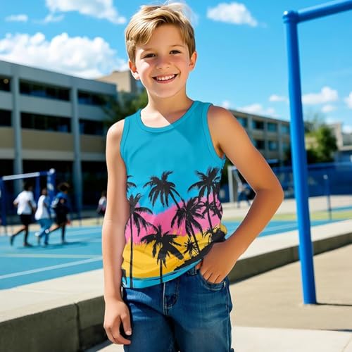 Children Boys Tank Tops Sleeveless Shirts for Preschool Kids Vest2