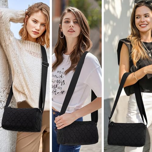 Nylon shoulder crossbody bag for women,Small Crossbody ith Zippers2