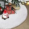 48 inch christmas tree skirt vonhen extra larger thick faux fur tree skirt white plush skirt for merry chtistmas party christmas tree decoration  urban country home decor