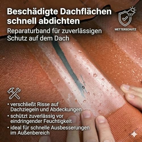 FALINGO Unterwasser Klebeflicken, Reparaturflicken für Pool, Zelt, Plane, Dachrinne, Schlauchboot, Acrylatkleber (10 Stück 10 cm x 15 cm, Weiß)