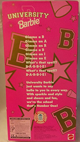 Muñeca Barbie University Cheerleader 1997 Mattel miniatura 2