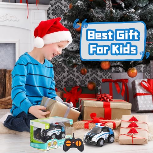 Coche de Policía Teledirigido Niños, Juguetes Niños 2 3 4 Años 2.4GHz Coche Teledirigido Pequeño Coches Juguetes Niños Niñas de 2 Años Regalos, Blanco 2 Coche De Policía Teledirigido Niños, Juguetes Niños 2 3 4 Años 2.4ghz Coche Teledirigido Pequeño Coches Juguetes Niños Niñas De 2 Años Regalos, Blanco