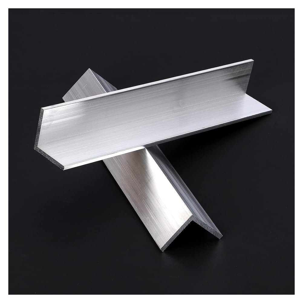 Perfil de ángulo en L de aluminio, varios tamaños, 2 piezas(70x70x3mmx500mm(2pcs))