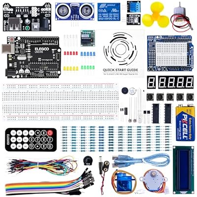 ELEGOO UNO R3 Project Super Starter Kit Compatible with Arduino IDE with Tutorial for Beginner