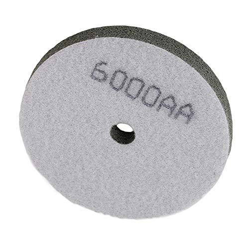 Rdexp 4-Inch Dia Sponge Polishing Pad Marble Diamond Polishing Pad (6000 Grit) #TOP2