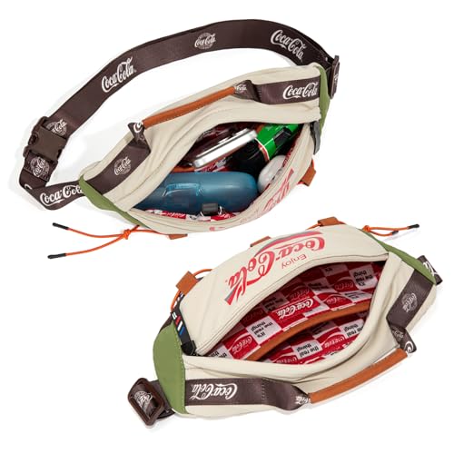 Image of Coca-Cola Fanny Pack, Water Resistant Crossbody Waist Bag with Adjustable Strap