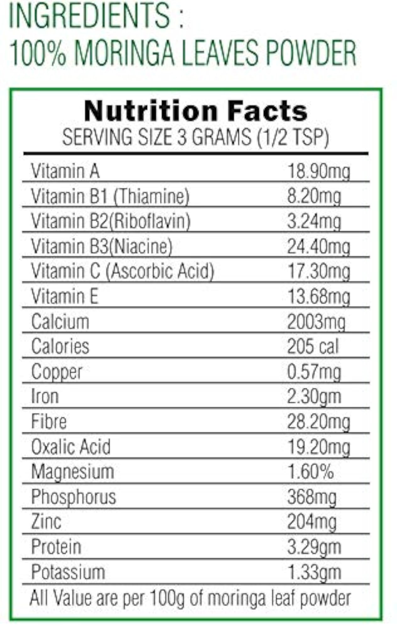 Moringa & Spinach Powder Green Superfood Combo Pack, 1 KG Each