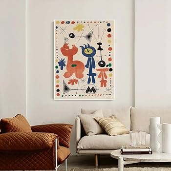 ジョアン・ミロ、赤い太陽、希少画集画、新品額装付 ジョアン・ミロ、赤い太陽、希少画集画、新品額装付