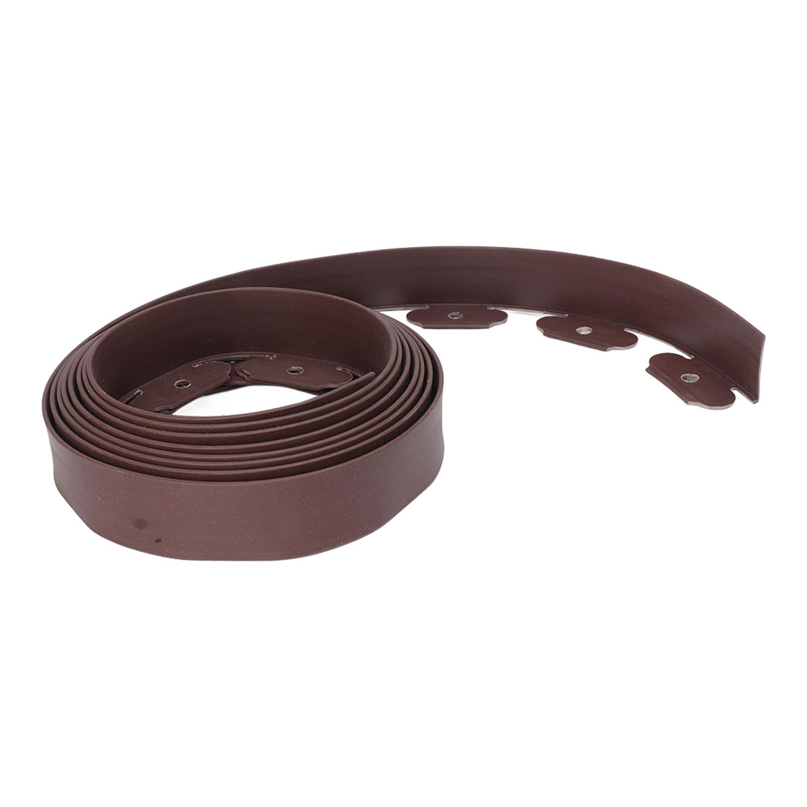 Borde de césped flexible y duradero con 15 púas en espiral para delimitar jardines, 5 m