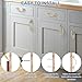 Brosay French Provincial Drawer Pulls European Style Vintage Cabinet Handles 5 Inch Shabby Chic Drawer Handles for Furniture Cupboard Dresser Closet Door 4Pcs(Rice)