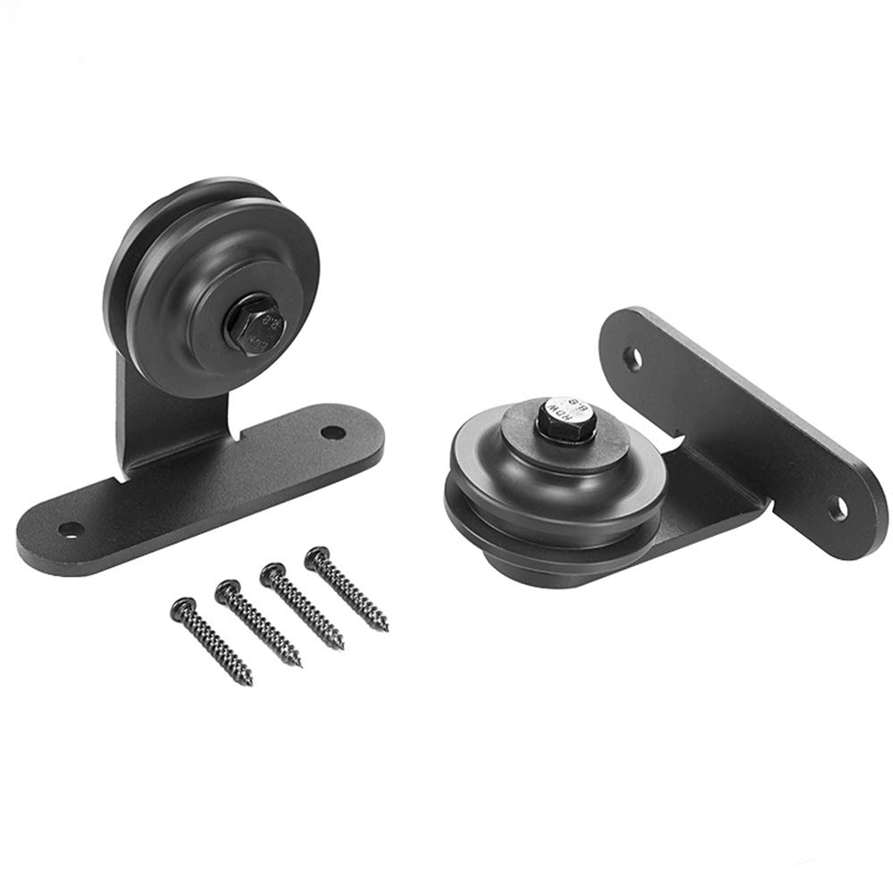 Set di Accessori per Porte Scorrevoli, Kit di ferramenta per Porta Scorrevole, Guida per Pavimento della Porta, Liscio, Silenzioso, Robusto (183 CM, T-shaped)