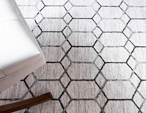 Tapete rectangular Rugs.com 4 x 6 pies blanco miniatura 7