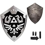 lkjad Link's Black Shield Japanese Anime Game Cosplay Sword Hylian Shield PVC