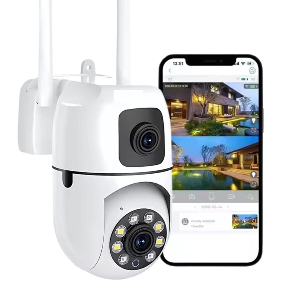 Yachyae Indoor Camera Wireless, Security Camera WiFi & 2.4ghz, 1080p Security Cameras Wireless Outdoor/Indoor Full Color Day and Night Motion Detection Dome Surveillance Cameras 360° View (R14)-picture-19