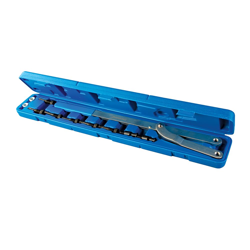 Silverline Universal-Riemenscheibenhalter & Lüfterkupplungs-Set, 11-teilig, 6–16 mm (618569)