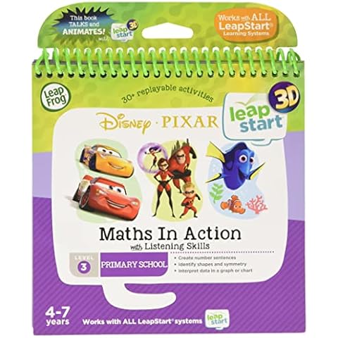 LeapFrog Leapstart Reception: Disney Pixar Maths in Action Activity Book (3D Enhanced) Cover