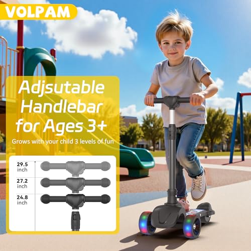 Image of VOLPAM C001 /C003 Electric Scooter for Kids, 80W /250W Motor, 5-10 Mph Safe Speed, Long Range 10 /5Miles