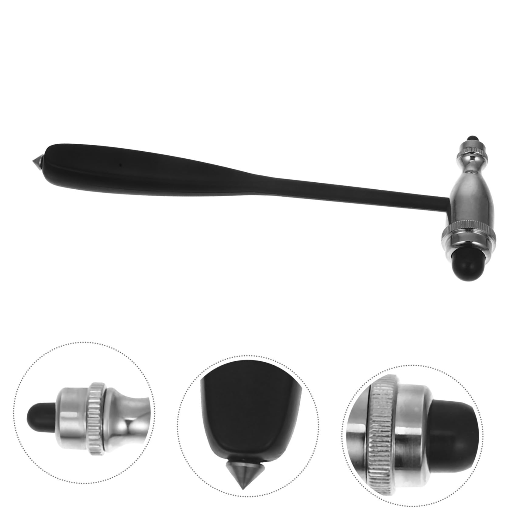 5stücke Medizinischer Reflexhammer Aus Edelstahl Ergonomisches Design Für Komfortable Anwendung Präzises Klopfen Zur Reflexmessung Robustes Material Für Lange Haltbarkeit Für