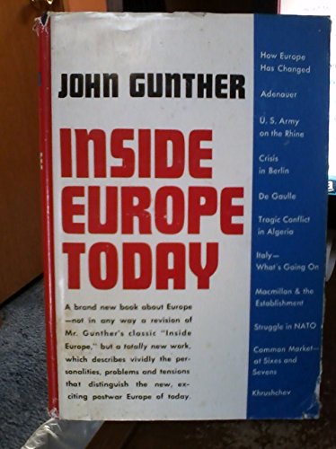 Inside Europe Today 0241902819 Book Cover