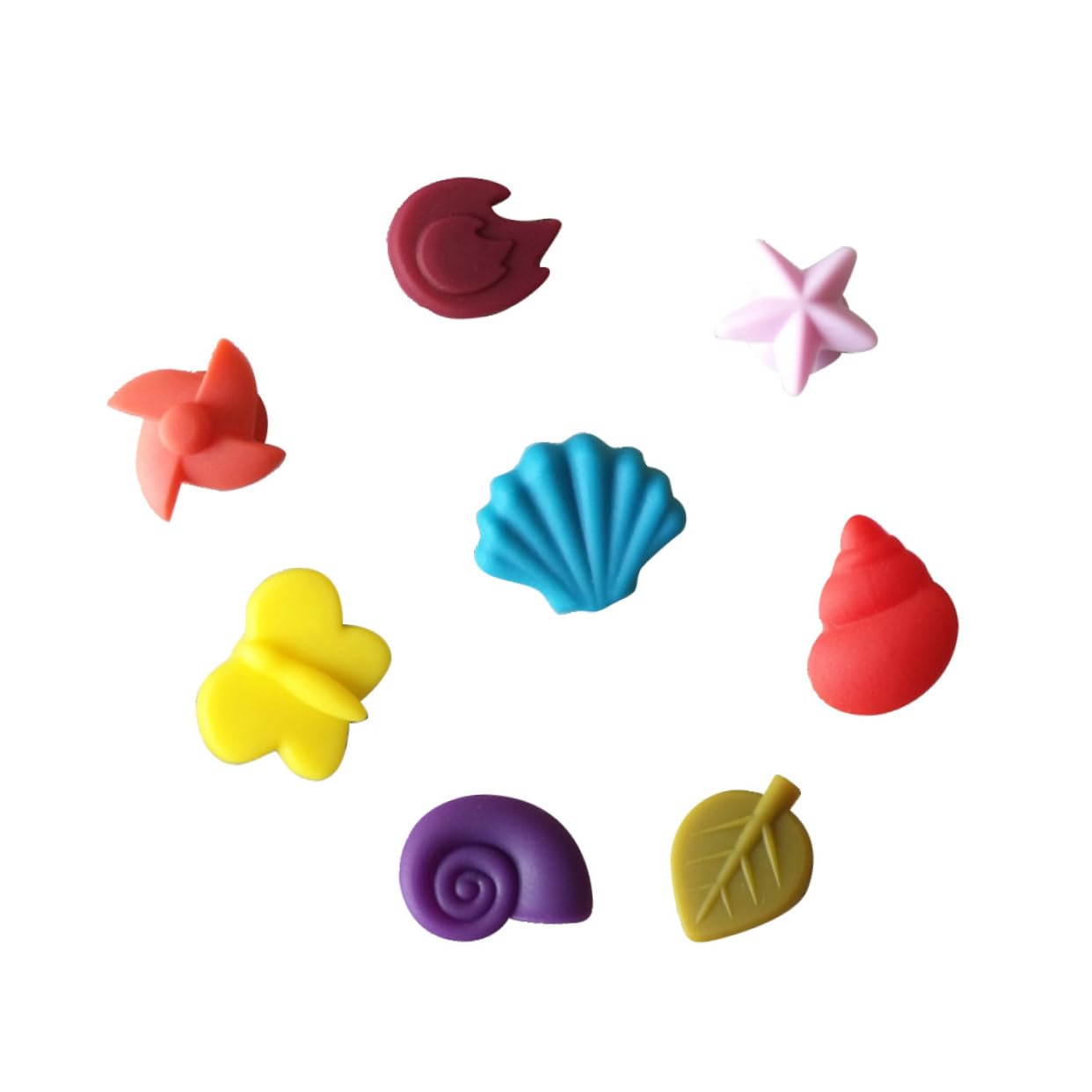 Amosfun 72 Pz riconoscitore di anelli di fascino del vino ciondoli identificativi del vino segnaposto bicchieri Segnaposti per bicchieri etichetta in silicone per tazza per la festa