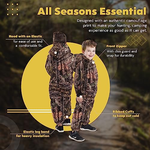 TrailCrest Infant-Toddler One Piece Snowsuits Overalls Waterproof Ski Suits Jackets Coats Jumpsuits Snowboarding, 3T, Breakup Country