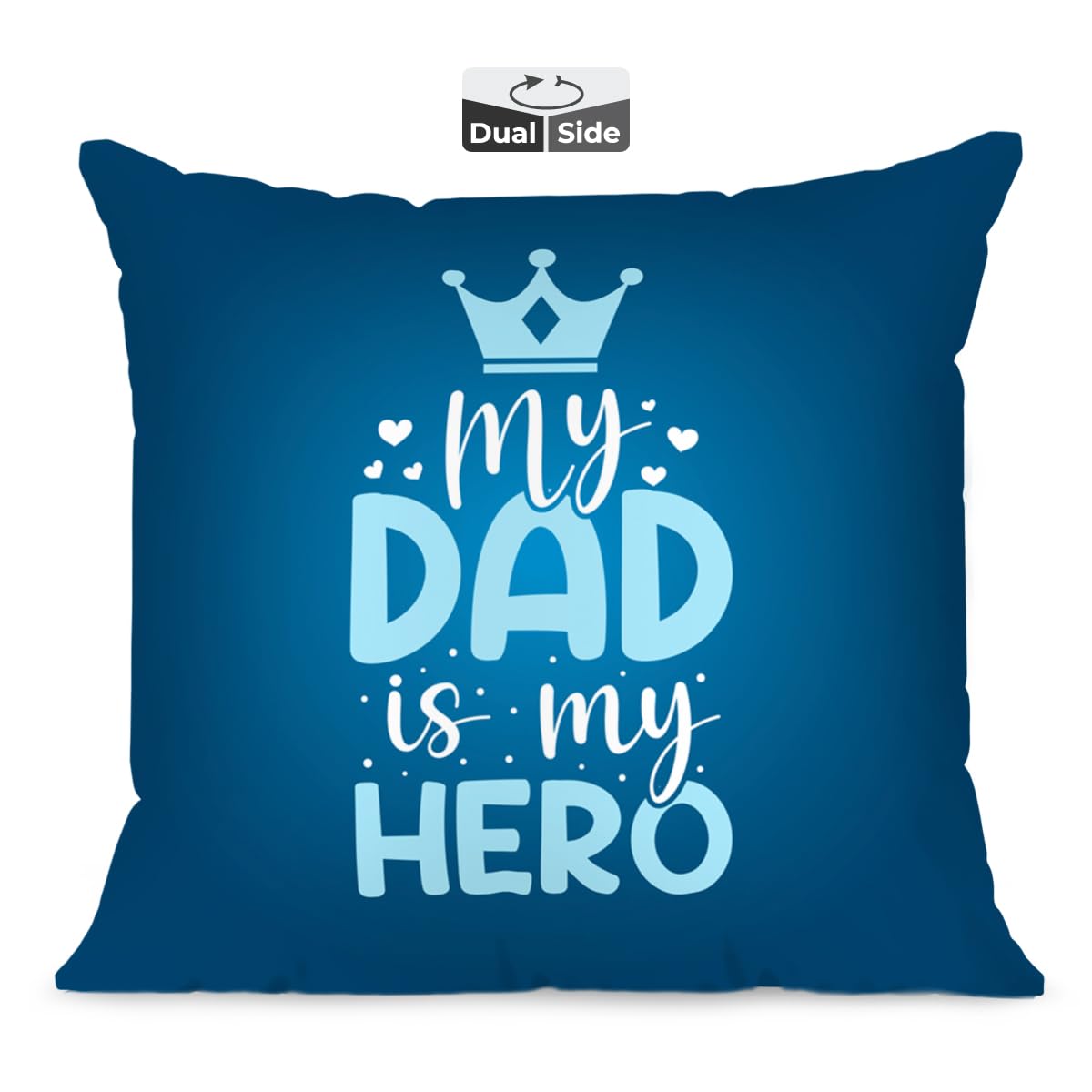 Pillow Cushion for Best Dad Daddy Father Pillow Gift for Fathers Day Anniversary Birthday with Premium Filler Cushion (16 inch x 16 inch) (Design 3)-image-48
