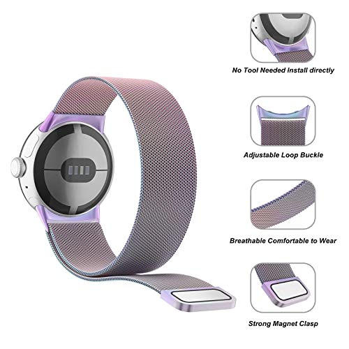 Amzpas Metal Band Compatible With Google Pixel Watch Bands For Women Men thumb #2