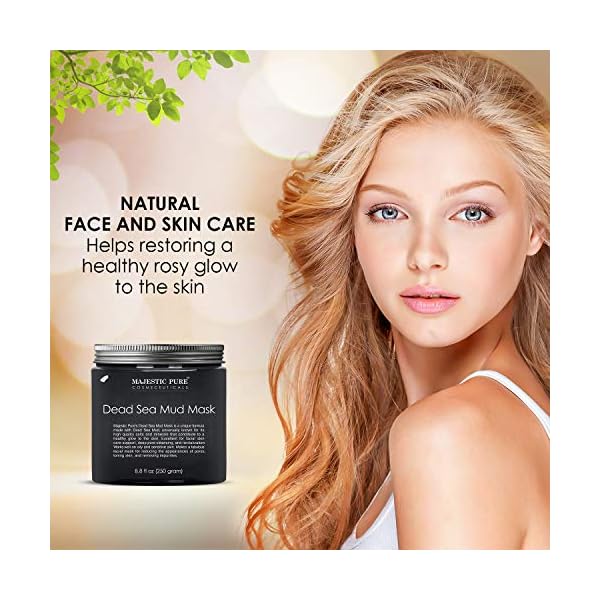 Majestic-Pure-Dead-Sea-Mud-Mask-for-Face-and-Body-Natural-Skin-Care-for-Women-and-Men-Best-Facial-Cleansing-Clay-for-Blackhead-Whitehead-Acne-and-Pores-88-fl-Oz Majestic Pure Dead Sea Mud Mask for Face and Body - Natural Skin Care for Women and Men - Best Facial Cleansing Clay for Blackhead, Whitehead, Acne and Pores - 8.8 fl. Oz