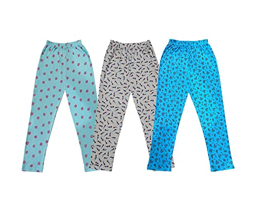 Image of KAYU Kids 100% Cotton Printed Capri for Girls - Regular Fit [Pack of 3]