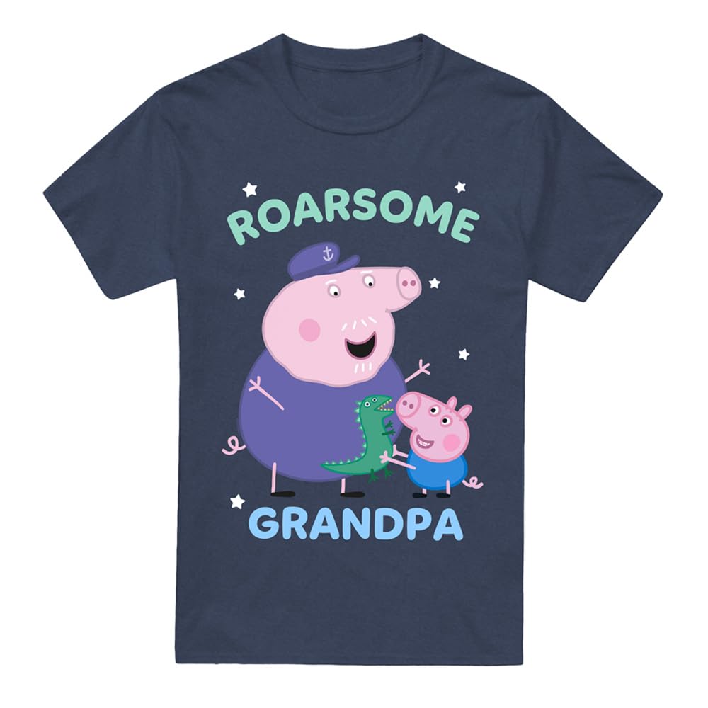 Hasbro Peppa Pig T-Shirt - Navy - Cotton - M